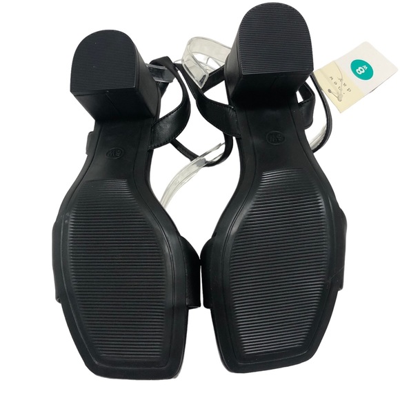 NWT A New Day Adr00 Sonora Slip On Heels Sandals Black Sz 8W - Picture 7 of 11